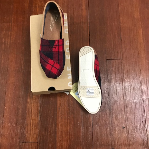 Red & Black Plaid Alpargata - Picture 4 of 4